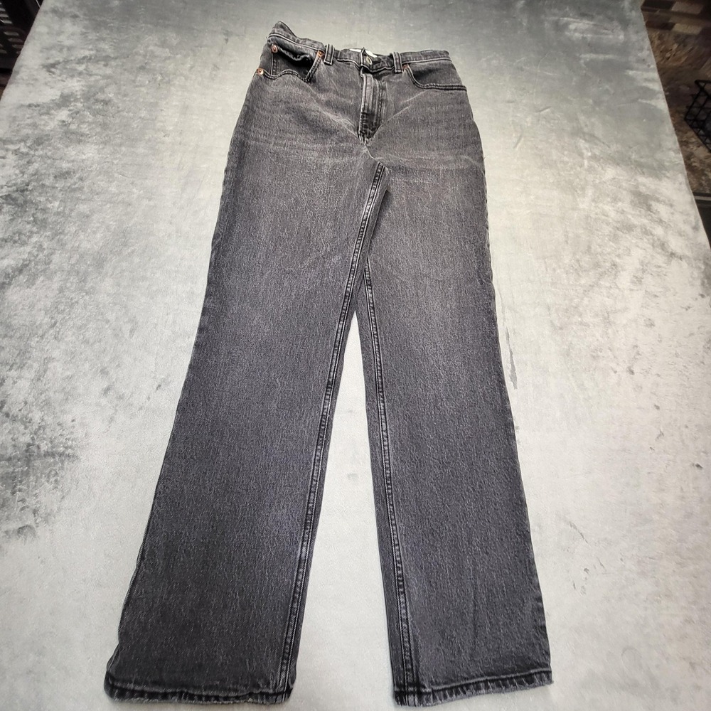 Abercrombie & Fitch Jeans Womens 2 Black The '90s Straight Ultra High Rise